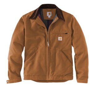 Men's Carhartt Original Duck Detroit Jacket Best Workwear Relaxed Fit(Size: M)